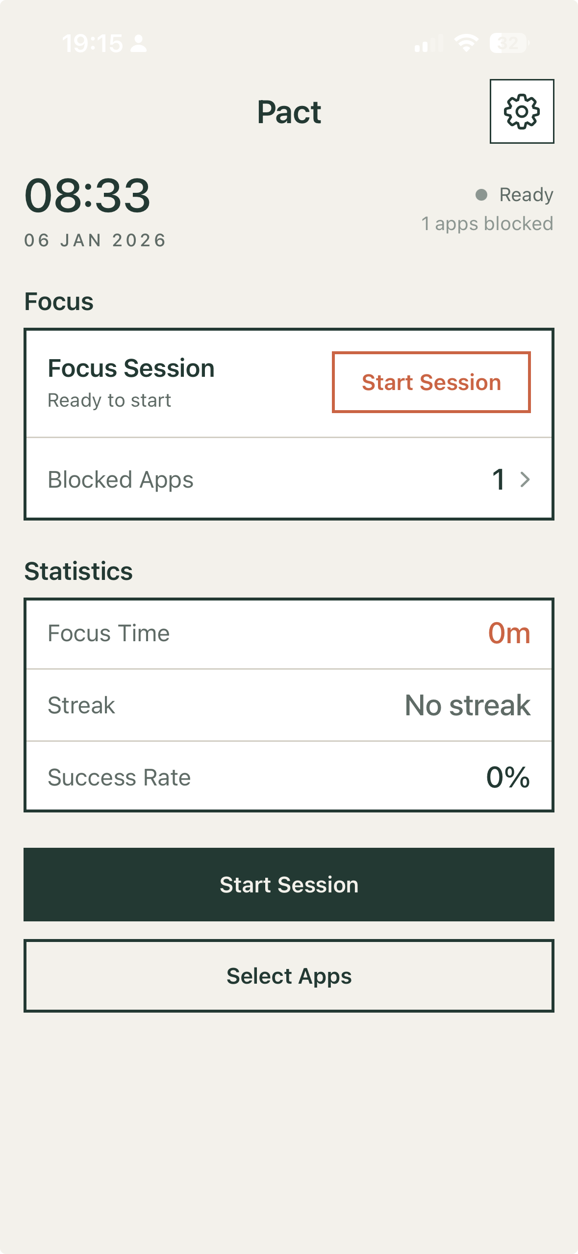 Pact dashboard