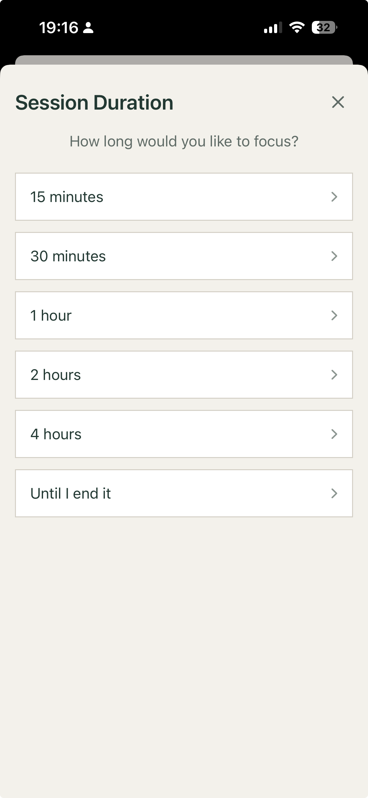 Pact session duration