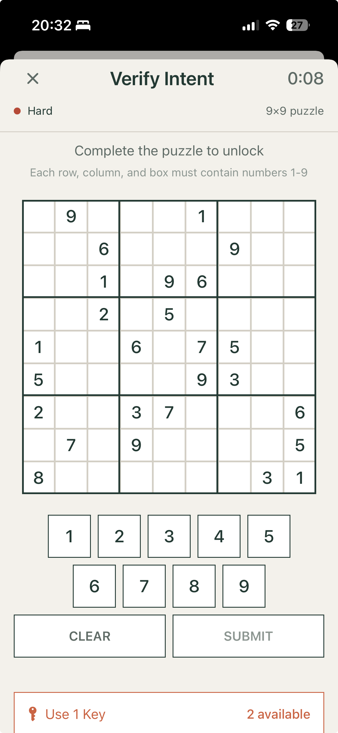 Pact unlock puzzle