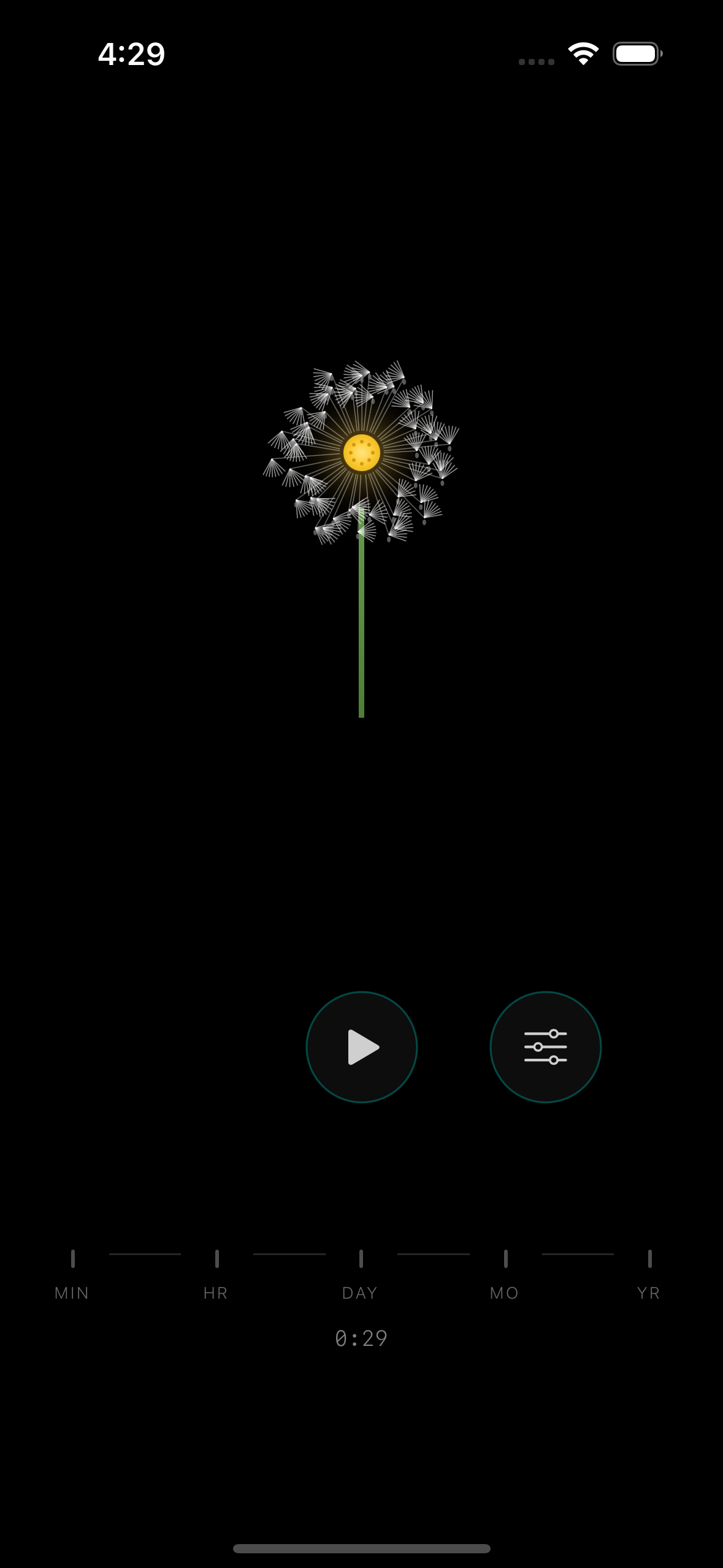 Tempo dandelion theme